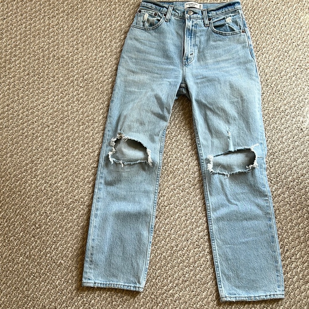 Abercrombie and Fitch light wash jeans